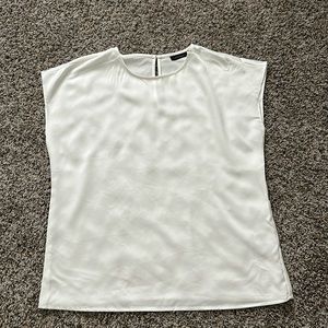 Halogen Cap Sleeve Satin Blouse